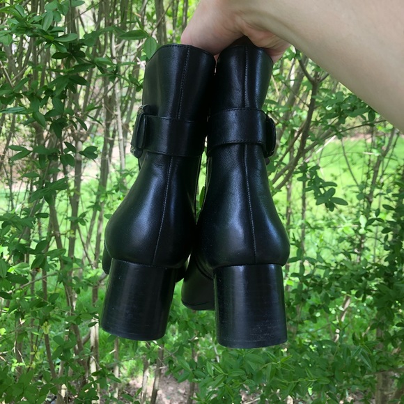 Nine West Genuine Leather Black Booties - Picture 2 of 4